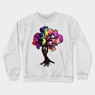 Hippie Peace Tree Crewneck Sweatshirt